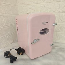 Pink Koolatron 4L Retro Electric Portable Mini Fridge Cooler  mains plug only 