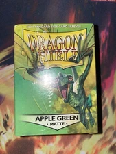 Matte Apple Green 100 ct Dragon Shield Sleeves Standard