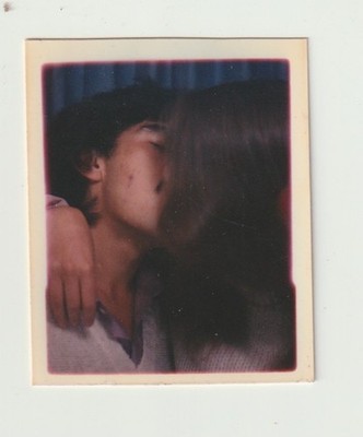 VINTAGE PHOTO BOOTH - AFFECTIONATE YOUNG COUPLE, KISSING