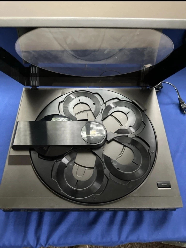 Technics SL-PC20 Multi CD Cambiador Carrusel 5 Discos Hecho en Japón 1989 - Probado Foto 2 de 4