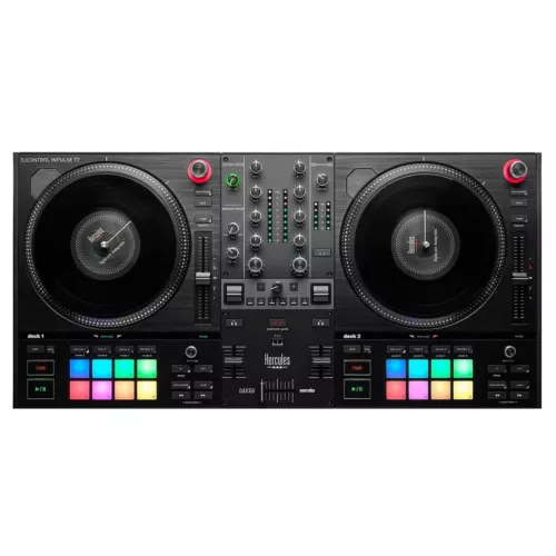 Hercules DJControl Inpulse T7 DJ controller with 2-deck self-propelled platter