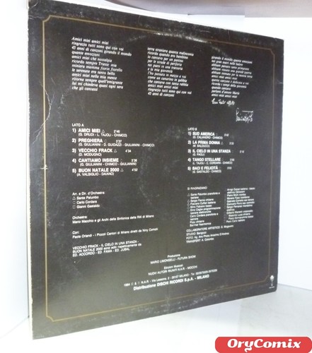 LUCIANO TAJOLI - 45 ANNI CON VOI AMICI MIEI - VINILE LP 12" POLLICI 33 GIRI - Foto 3 di 3