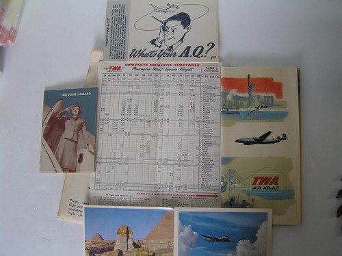 LARGE LOT TWA AIRLINES MEMORABILIA -from 1946 - Picture 2 of 8