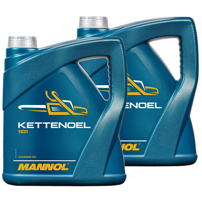 2x 4 Liter MANNOL Kettenöl Gartengeräteöl Sägekettenöl Kettenoel Motorsäge Kette