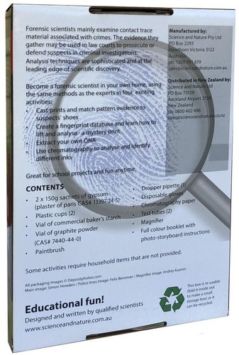 Science Kit FORENSIC SCIENCE Fun & Educational For Your Budding Detective New - Picture 4 of 7