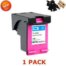 HP 667XL Color Ink Cartridge For Deskjet Ink Advantage 2376 2775 2776 Plus 6475