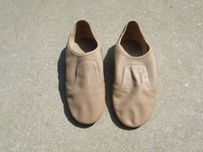 Capezio Tan Brown Leather CG33 WCP CAR HI Split Sole Ballet Shoes Size 10.5M