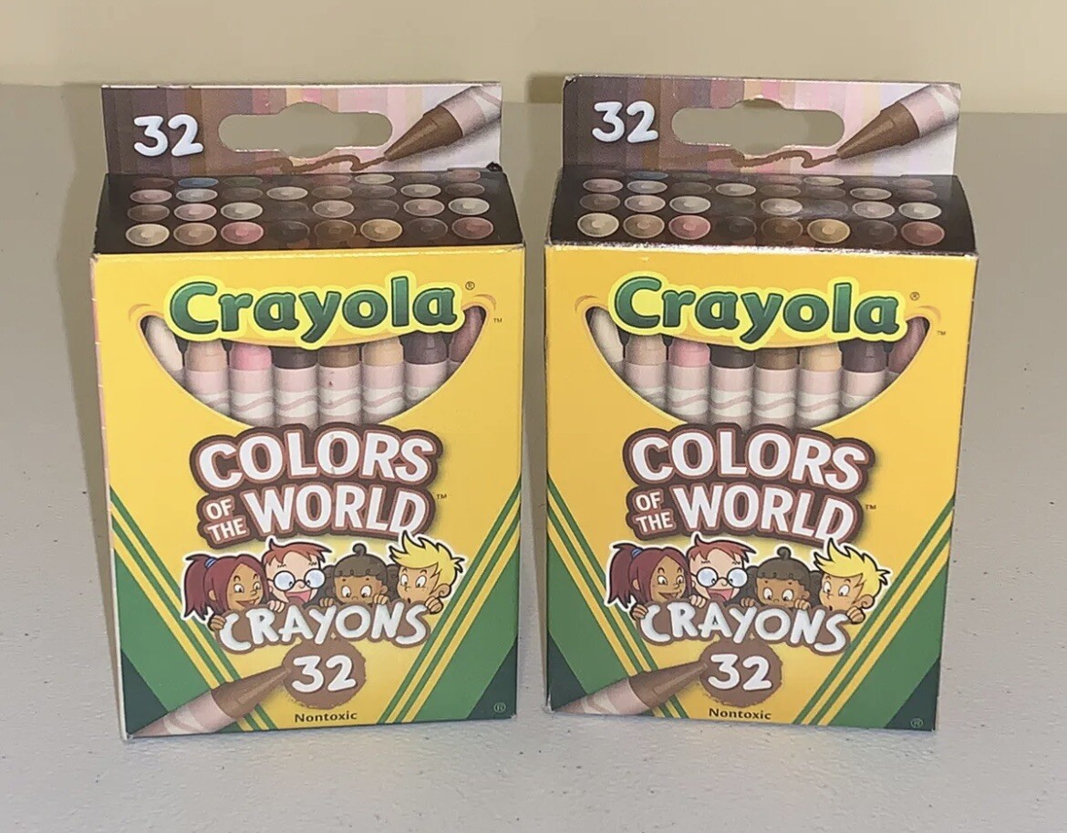 Crayola Colors of the World Flesh Skin Tones Eye Colors 32 Crayons 2