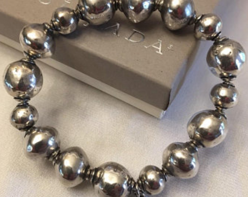 Silpada atmosphärisches oxidiertes Sterlingsilber Stretch Kugel Perlen Armband B1998 - Bild 3 von 12