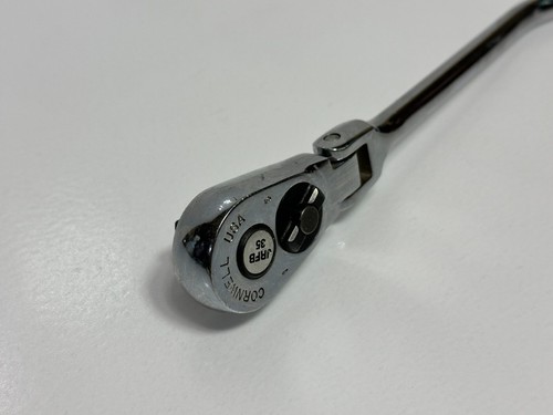 Cornwell Tools EE. UU. JRFB35 Cabezal Flexible Desplazado Cromo Mango 3/8" Trinquete de Accionamiento - Imagen 2 de 10