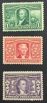MOMEN: US STAMPS #323-325 MINT OG NH VF+ LOT #76443 | eBay