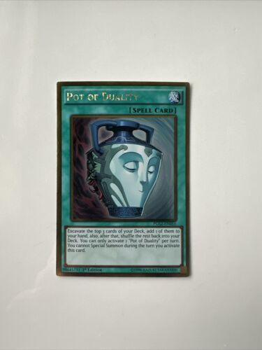 Pot Of Duality PGL2-EN055 YuGiOh Gold Rare in Sleeve W/ Toploader - Picture 1 of 2