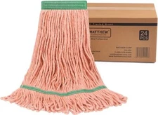Cotton Mop Head Replacement Heavy Duty Long-end Commercial Industrial Easy Wring