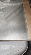SPLASHWALL BRUSHED SILVER MATT MDF SPLASHBACK 2440MM X 600MM X 9MM (709)