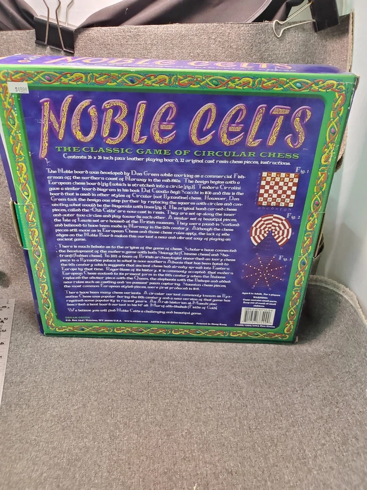 NOBLE CELTS CLASSIC GAME OF CIRCULAR CHESS-EXCELLENT CONDITION COMPLETE  - Image 3 of 4