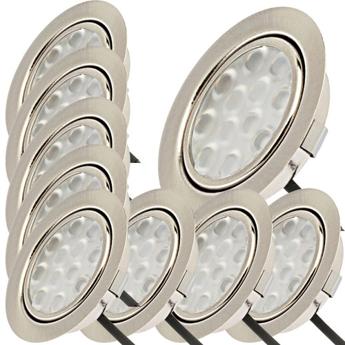 Superflache LED Möbel Einbauleuchten Lina 12V - 3W - Zuleitung 1.8m - ohne Trafo - Bild 18 von 19