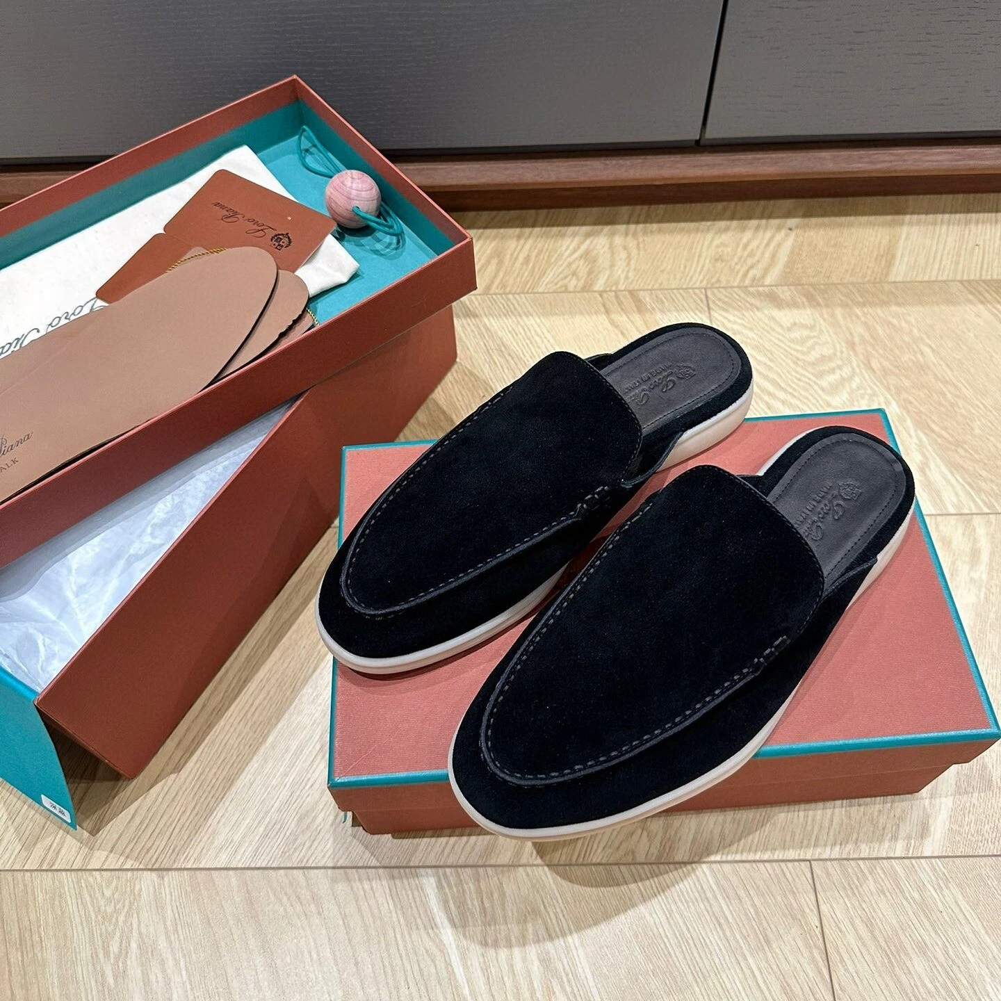 PANTOFOLA D’ORO Pantofole ciabatte uomo stile italiano vera pelle scamosciata mules slip on scarpe casual