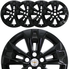 for Chevrolet Equinox LT 2025-26 Black 17" Wheel Skins Hub Caps Full Rim Covers