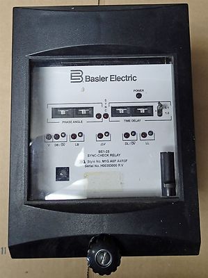 BASLER ELECTRIC BE1-25 SYNC CHECK RELAY IN EXCELLENT CONDITION