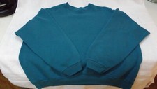 Vintage Turquoise Teal XL Tultex Maximum Sweats MADE IN USA Sweat Shirt