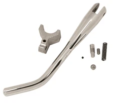 Chrome 1 1/8" Weld On Kick Side Jiffy Stand For Harley Chopper Bobber 23021