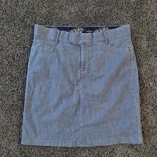 Riders by Lee Modest Vintage Denim Women's Light Wash Short Skirt Size 12