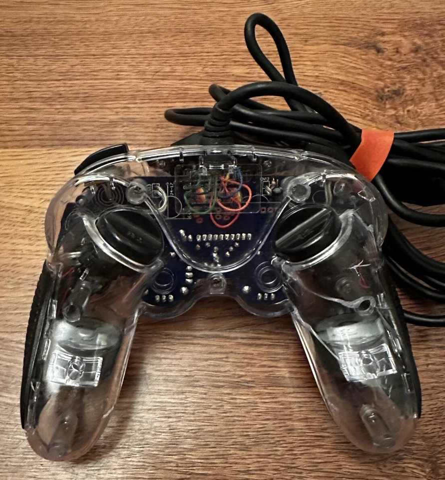 GameStop Clear See Through Controller for PlayStation 2 Tested READ - Image 2 of 4