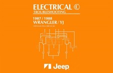 1987 1988 Jeep Wrangler YJ Electrical Service Manual Diagrams Schematics Wiring