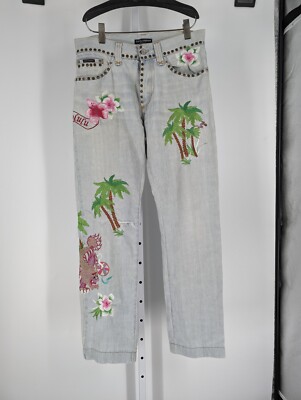 希少　Dolce & Gabbana 05ss ハワイ　刺繍　スタッズデニム 楽天市場】DOLCE&GABBANA ドルチェ&ガッバーナ パンツ USED