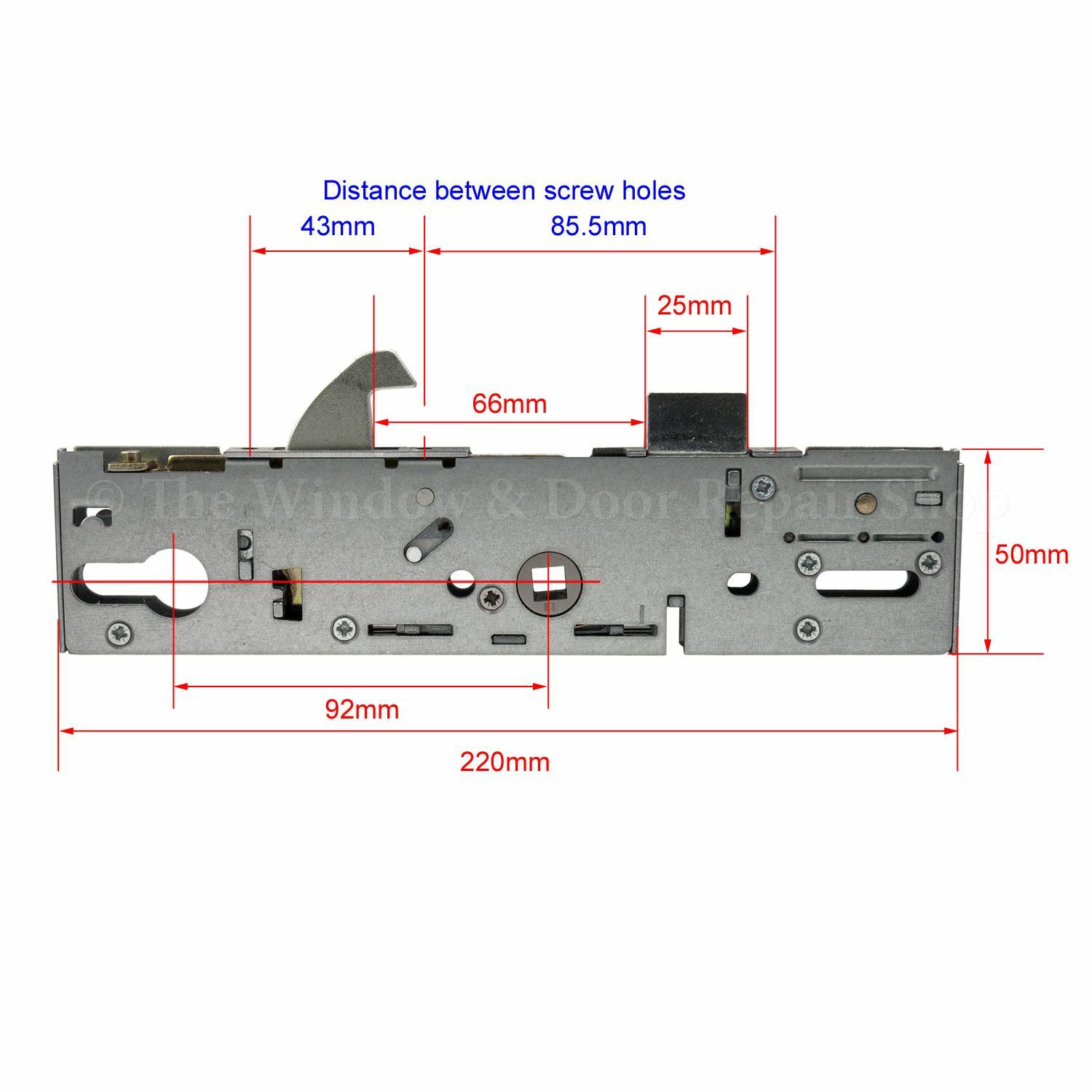 Era Saracen Upvc Door Hook Lock Gear Box Multipoint Door Lock Case 35mm