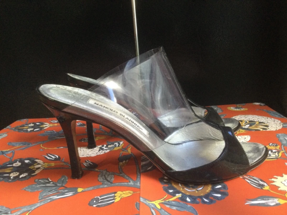 Clear manolo best sale heels