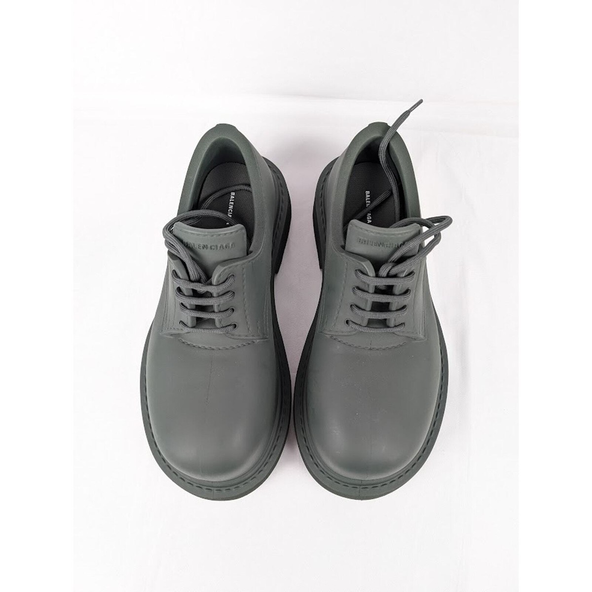 ドレスシューズ・革靴・ビジネスシューズ Balenciaga Khaki Eva Steroid Lace-Up Shoes 717805_W0FOI_1025.png.png
