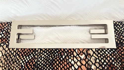 Bellucci Snake print Leather Clutch Bag - Picture 9 of 10
