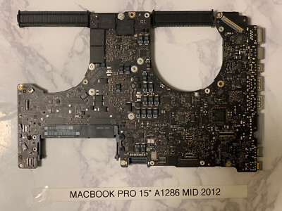 MacBook Pro 15 Mid 2012 A1286 - Logic Board CPU 2.3GHz i7 GPU GT 650M 512Gb