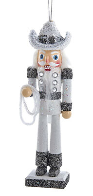 Hänger Nussknacker Rhinestone Cowboy H: 15 cm - Baumschmuck Hollywood Nutcracker