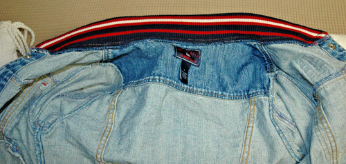 Ralph Lauren | US Polo Assn. Jeansjacke mit geripptem Pulloverkragen Damen Large - Bild 18 von 20