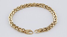 Armband Armkette Zopf 19 cm 375 Gold 5,8 mm e...