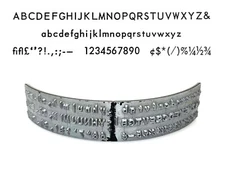 No.660-8C Sans Serif Medium Type Shuttle for Varityper Typewriter Hammond Vtg