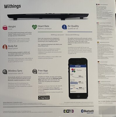 練習用具 Smart Body Analyzer (WS-50) Amazon.com: Withings Ws-50 Smart Body Analyzer, White