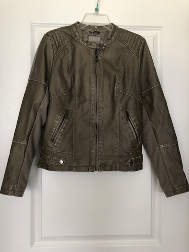 Womens FALLS CREEK Faux Leather Biker 