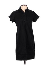 J Crew Black Cotton Shirt Dress Size XXS