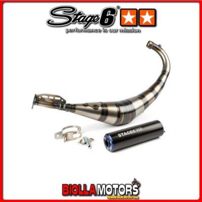 S6-9118903/BL Auspuff Stage6 Streetrace CNC blau/schwarz BETA RK6 50ccm (AM6) STAG