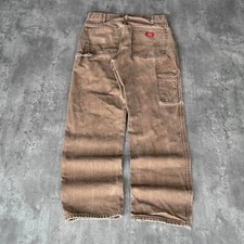 Vintage Y2K Faded Brown Carhartt Style Carpenter Skater Grunge Opium Pants