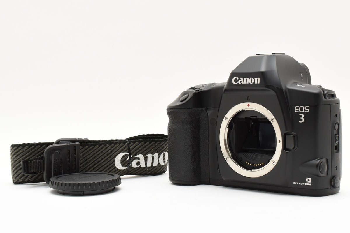 Canon EOS 3 キャノン SLR ボディ 35mm フィルムカメラ Canon EOS-3 EOS 3 Black SLR 35mm Film Camera Body [NEAR MINT