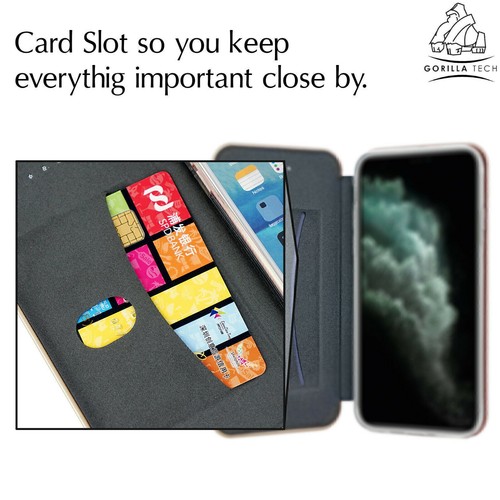 Premium Leather Flip Cover Magnetic Wallet Card Slat Book Case For All iPhones - Picture 24 of 68
