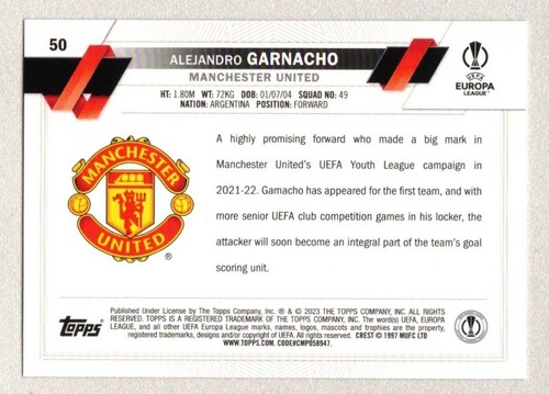 ALEJANDRO GARNACHO Manchester United U Pick List FREE Combined Shipping - Picture 5 of 23