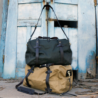Waterproof Olefin Canvas & Olefin Cowhide 70325 Medium Tote Travel Shoulder Bag