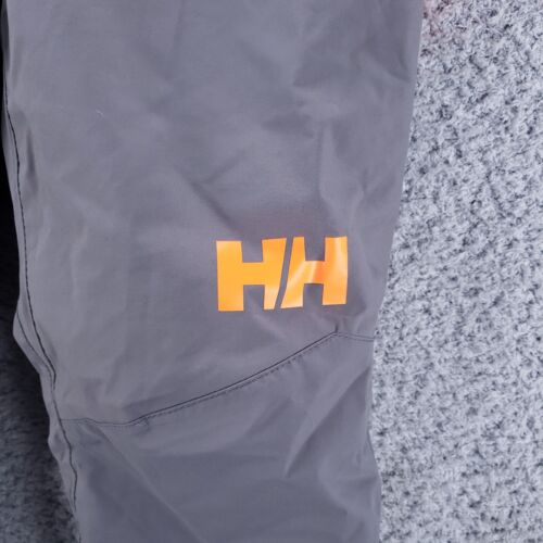Helly Hansen Snow Pants Youth 16 Womens Small Gray Orange Ski Primaloft RECCO - Picture 2 of 14
