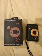 Fujifilm Instax Mini LiPlay Hybrid Instant Camera 4.9MP Black USB Flash