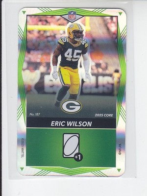 2025 NFL UNO Elite Football Foil SP ERIC WILSON GREEN Packers #187